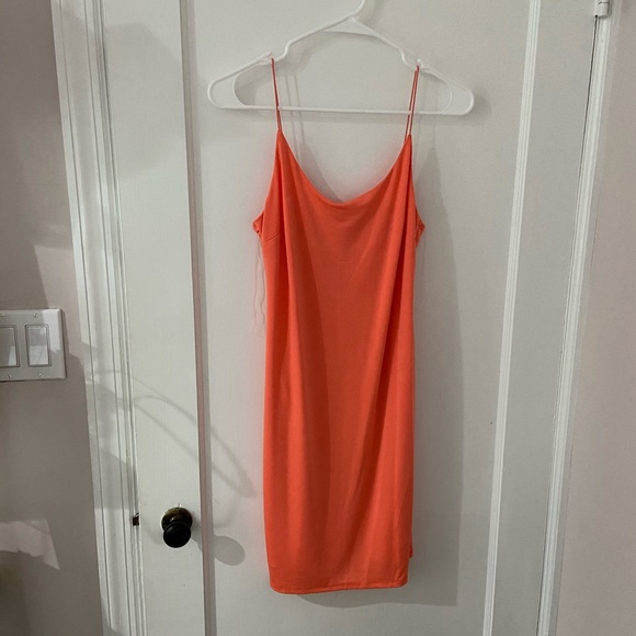 Slick orange slip dress! - Picture 1 of 3